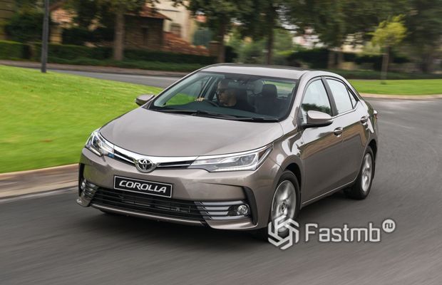 Передняя оптика Тойота Королла 2016, рестайлинг