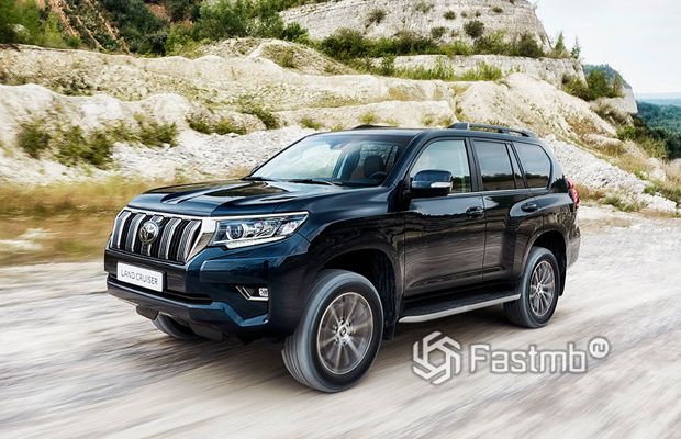 Передняя оптика Toyota Land Cruiser Prado 2018